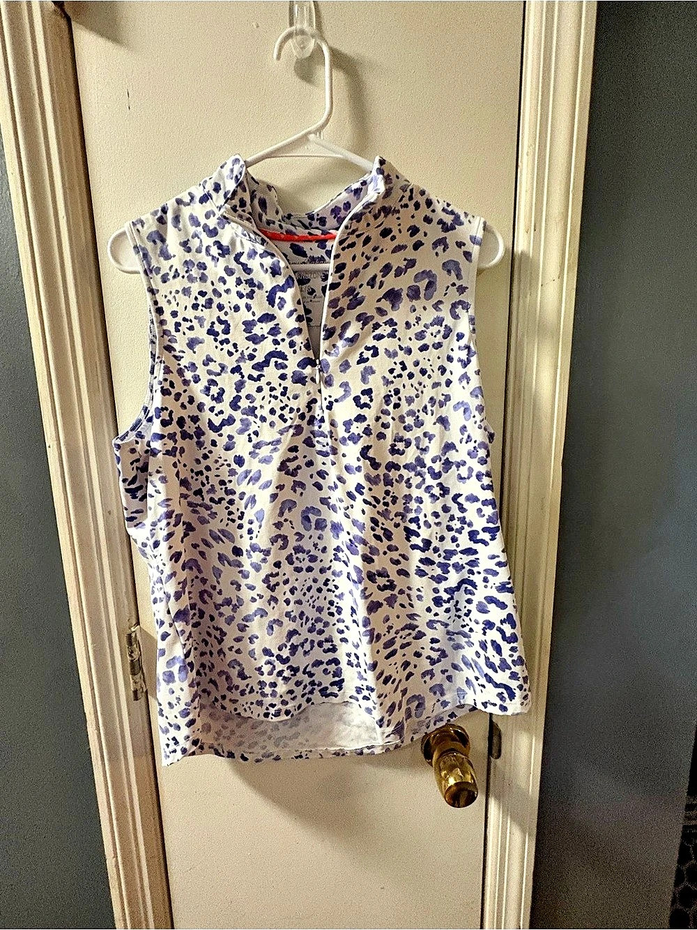 Tommy Bahama Aubrey Leopard Leisure IslandZone® Polo top  size Large